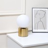Berliget 9.3 Ins Modern Gold Globe Table Lamp, Round Bedside