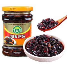 SXET Femented Black Bean Sauce, Sichuan Douchi, Delicious Fermented Black Bean Paste, Black Bean Hot Chili Sauce for Condiment 豆豉酱 9.8oz/280g ( pack of 1), 1.0 Ounce