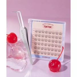 CORINGCO [SET] 톡톡하라 노글루 속눈썹 + 트위저 2022016 [노글루 메이플(라이트)] CORINGCO [SET] Talk Talk No Glue Eyelashes + Tweezers 2022016 [No Glue Maple (Light)]
