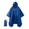 Rian c0de731 Hooded Rain Poncho for Adults - Waterproof Rain