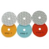 4PCS 100mm (4") Diamond Polishing Pads - Wet Use for