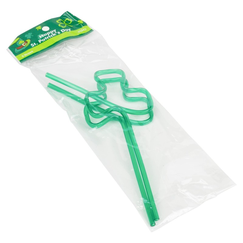 Chef Craft Select Shamrock Crazy Straw, 9 inches in Length