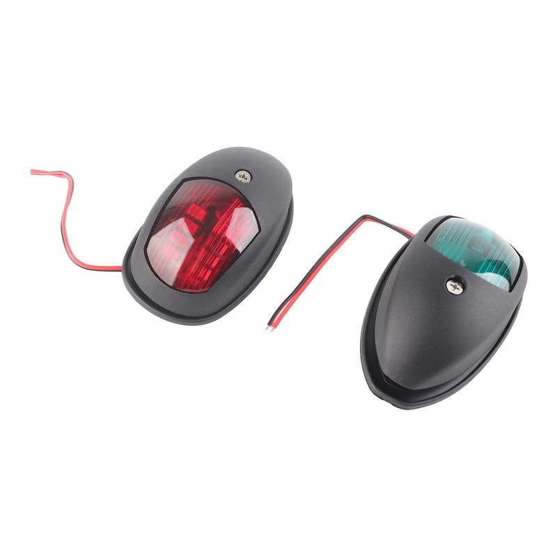 2pcs Waterproof Boat Navigation Light Green Red Marine LED for