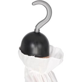 Fancy Dress Pirate Hook Black PVC