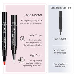 Love easy Hema Free Gel Nail Polish Pen Set 6 pcs -Nude Neutrals Series,Ideal Gift for Her,Gift for Women(U V Lamp Needed)