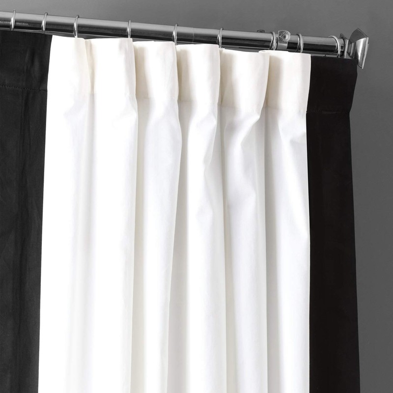 HPD Half Price Drapes Panama Cotton Curtains for Living Room,