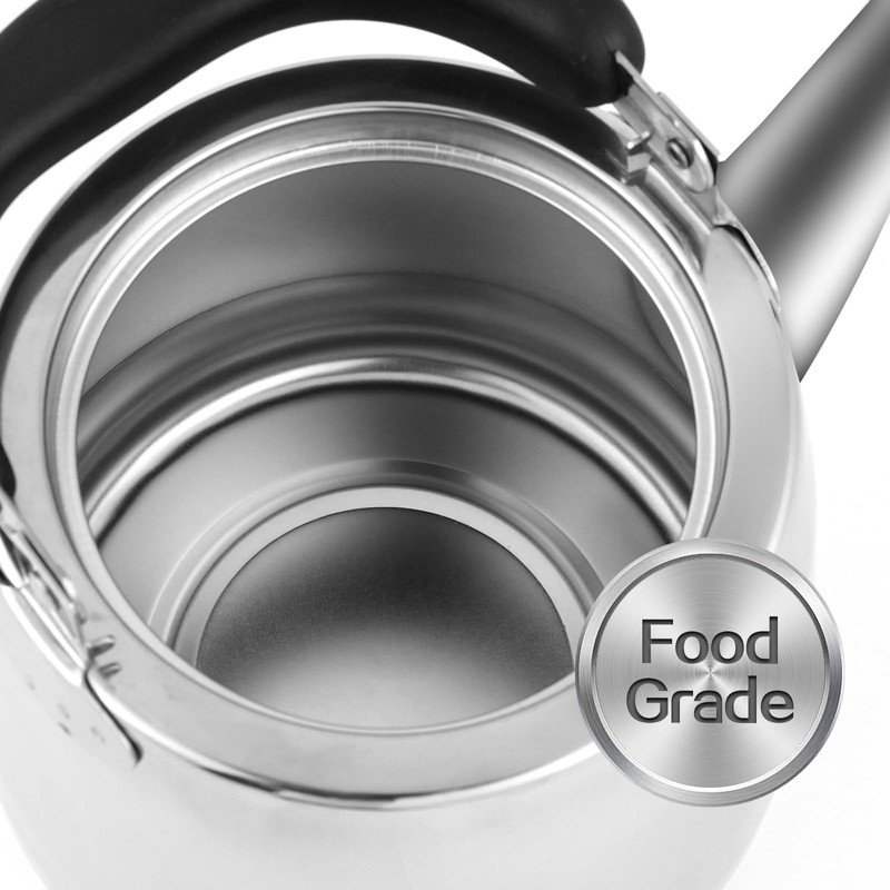 Tea Kettle,Whistling Tea kettle for Stove Top,2.1 QT Stainless Steel