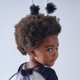Ginger Ray Girls Bumblebee Antennae Headband with Black Tulle and Pompoms for Birthdays & Costume Parties Age: 3-7 Years