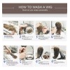 Peluca Cabello Natural Larga Dama Castaño Pelucaa De Mujer