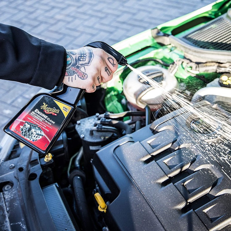 Meguiar`s G14816 Limpiador de Motor Engine Clean, Color Negro