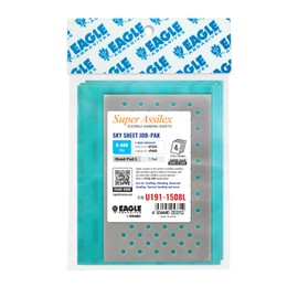 Super Assilex Flexible Sanding Sheets Job-PAK, Sky K-600, U191-1508L, 4 Sheets + 1 L Hand Pad for Full Sheets