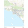 Los Angeles County, California - 36" x 48" Paper Wall