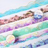 Kigofora Watercolor Collage Material, Large Capacity, 6 Rolls, Ink Flake