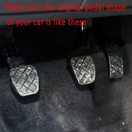 Maxhanest For VW Golf MK7 GTI MT Antislip Foot Brake Accelerator Fuel Clutch Pedal Cover