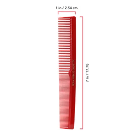 Peines Allegro 420. Peines de corte de 7 pulgadas. Peines de peluquería y peluquería profesionales. Peines rojos 1 Dz.