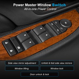 Window Switch Driver Side for 07-13 Chevy Silverado Tahoe GMC Sierra Yukon
