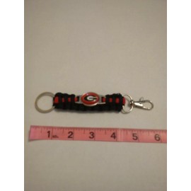 Unbranded GEORGIA BULLDOGS PARACORD KEYCHAIN NEW NO TAGS. BUY 2 GET 1 FREE!!