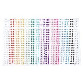 Pegatinas de Diamantes de Imitación, Gemas Faciales Autoadhesivas que Se Adhieren a las Joyas del Cuerpo, Adornos de Cristal para Manualidades de Bricolaje, Decoraciones Corporales para Uñas