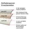 5 x roller shutter slat profile replacement for roller shutters,