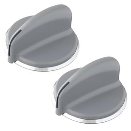 WH01X10462 Dryer & Washing Machine Gray Control Knob compatible With Top brands Replaces With WH01X10462, AP4485269, 1550693, PS2370714 and WH01X10309 2-PACK