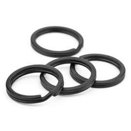 TI-MULTI (Ti) Titanium Black Key Holder Ring Lightweight Outer 0.8 inch (20 mm) / 25 mm / 28 mm / 4 pcs