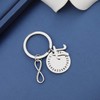 MYOSPARK Mathematical Pi Symbol Pendant Necklace Keychain Science Jewelry Math