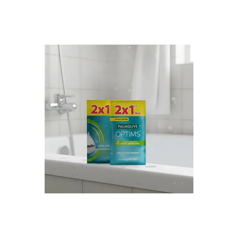 1152 Pzs10ml. Shampoo Hotelero Palmolive Optims En Sobres