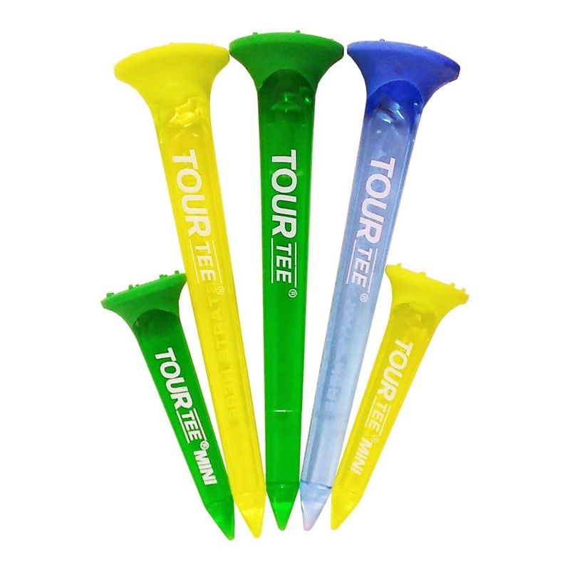 Tour Tee COMBO NEONS Golf Tee (Pack of 5) BLUE