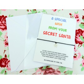 Lucor Secret Santa Gifts,Merry Christmas Gifts,Christmas Stocking Fillers Gifts,Special Wish from Secret Santa,Christmas Star Wish Bracelet