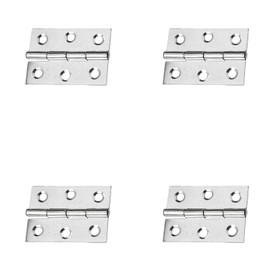 4Pcs 2inch Door Hinges,Heavy Duty Ball Bearing Door Hinge,Stainless Steel Chrome Butt Silver Door Hinges for Gate,Window,Drawer