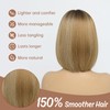 YaissmyLu Side Parting Ombre Blonde HighLight Hair Synthetic Lace Front