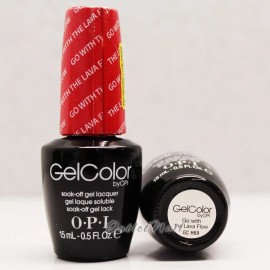 OPI GelColor Hawaii Collection GC H69 GO WITH THE LAVA FLOW 15mL Gel Golden Red
