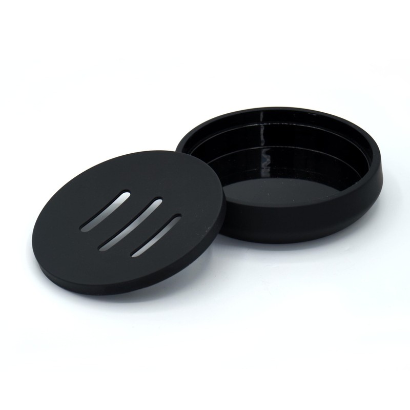 Soap Dish Black Round