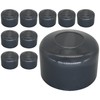SKIR'CO Pack of 10 Fence Post Caps Round 38 mm