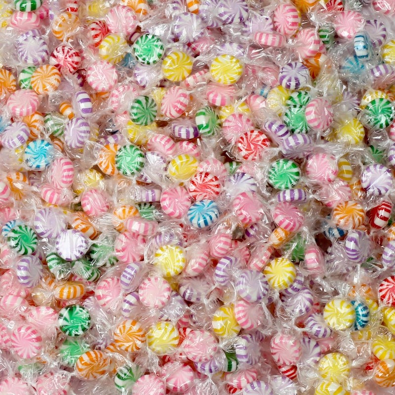 Assorted Fruit Starlights - 3 Pounds - Pinwheel Fruit Candies