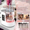 3 en 1 Cleaner de Cepillo de Maquillaje Eléctrico Solución