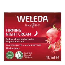 Firming Night Cream - Pomegranate & Maca Peptides Antioxidant Moisturiser, Ageing Skin, Reduce Wrinkles, Vegan