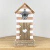 Wall Mounted Bottle Opener with Cap Catcher Vintage Beach Hut