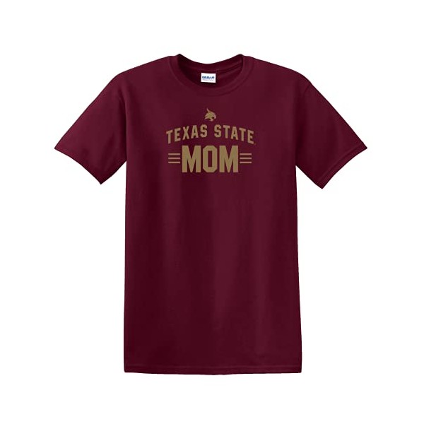 J2 Sport Texas State University Bobcats Big Arch Mom T-Shirt Maroon