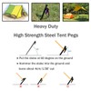 RIY 8 Pack Tent Stakes Heavy Duty Metal Tent Pegs
