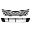 HECASA Upper+Lower Bumper Grille Compatible with 2014-2015 Kia Optima Front