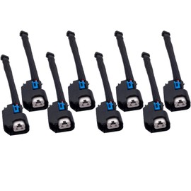 8PCS Wire Harness Adapter Compatible with Mini Delphi Multec 2 Harness to USCAR EV6 Fuel Injector OEM Tooling, Connector, Lock, Seals, Terminals WAINJ32