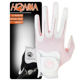 Honma Women's Golf Glove Left Hand, Premium Synthetic Leather, S, 1 Pack