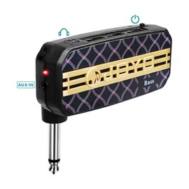 Bass Headphone Amp Mini Guitar Bassist Practice Amplifier with Aux in Portable (JA-03)