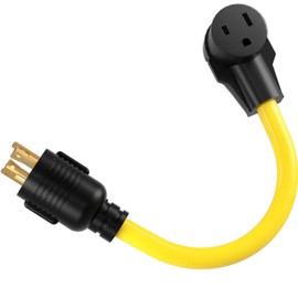 ACKING Nema L14-30P to 6-50R Generator Power Cord Welder Adapter,4 Prong 30 Amp Generator to 3 Prong 50 Amp Welder Adapter, 250v 10AWG 1.5FT Long