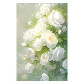 Cross Stitch, Embroidery Set, Cross Stitch Kit, 70 x 50 cm, Embroidery Starter Kit, Cross Stitch Tool Kit, Including Colour Threads, Cotton, Cloth, Needle Drawing