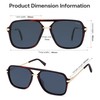SOJOS Sunglasses for Women & Men, Square, Retro, Polarized Lens,