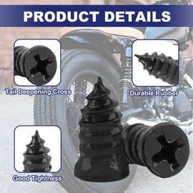 Betluse Set of 60 Tire Repair Rubber Nail, Vacuum Tire Repair Kits Spiral Rubber Screws,Fast Self-Service Tool for Car,Truck, Motorcycle,Tractor Tire Puncture Repair.