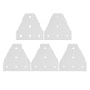 5Pcs Tie Plate 5 Holes Aluminum Robust Reinforced Connecting Mending