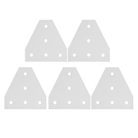 5Pcs Tie Plate 5 Holes Aluminum Robust Reinforced Connecting Mending Plate for Furniture Mechanical Industry 4040T